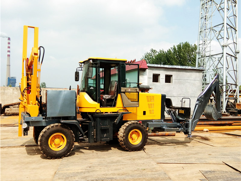 挖打一體護(hù)欄樁機(jī)