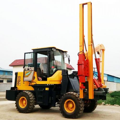 鏟車式護欄打樁機